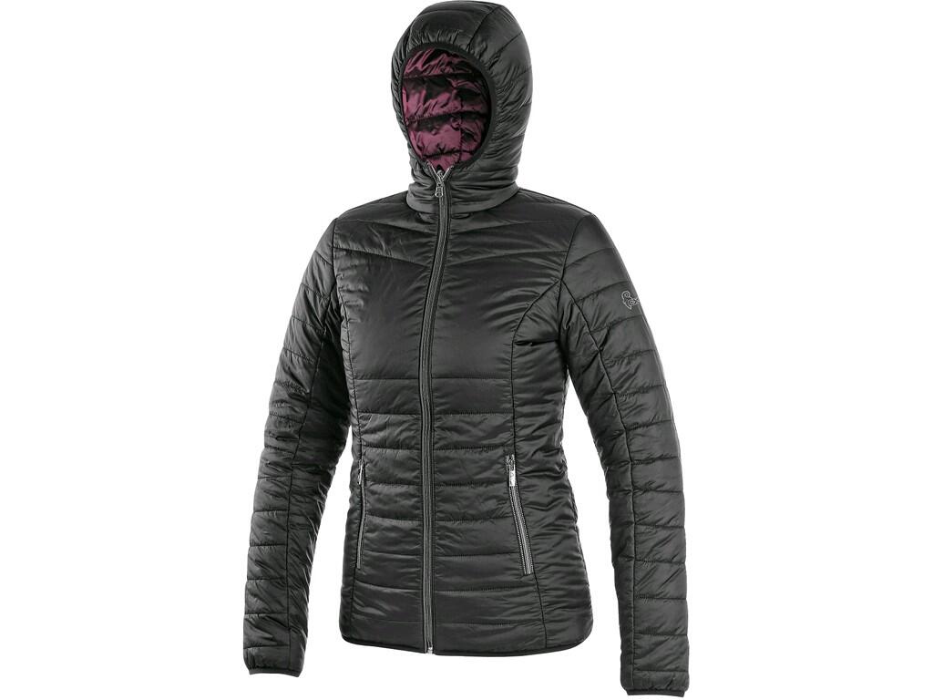 Bunda CXS OCEANIA, zimní, dámská, oboustranná, fialovo - černá, vel. 2XL